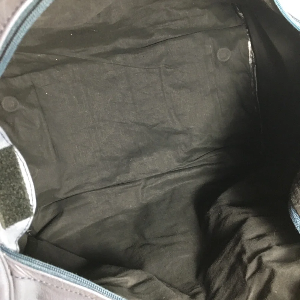 Vtg Gray Leather Duffel Duffle Gym Travel Weekender Everyday Bag Pack Luggage